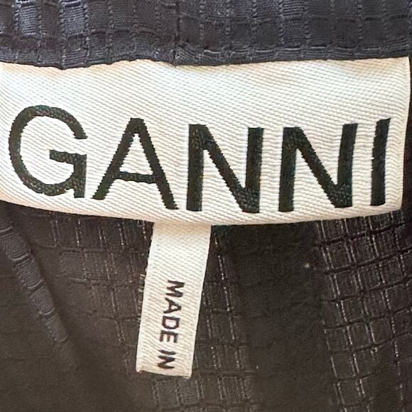 GANNI Ripstop Ecovero Lounge Pants Navy - Picture 9 of 9
